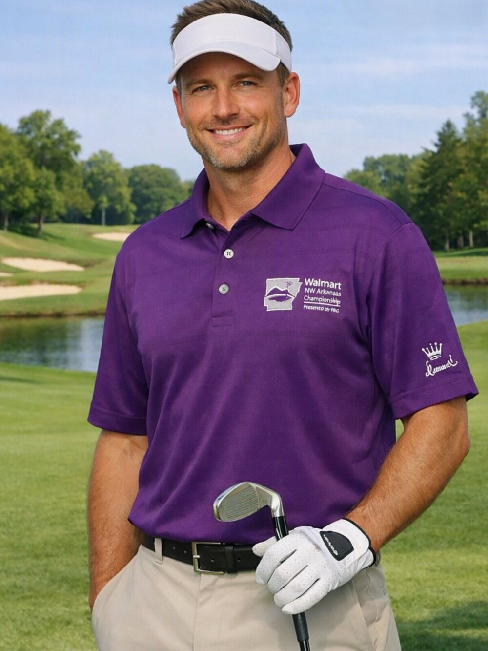 Men's Callaway Purple Golf Polo Shirt